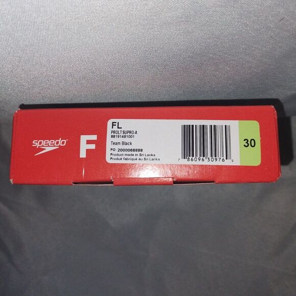NIB Speedo Solid Super Pro 1 Piece Competitive Size 30 Small PROLT  Black - Picture 3 of 5